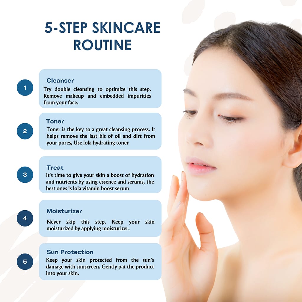 skin care routine with boosting serum