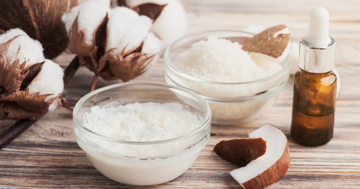 coconut oil for treating dry hair